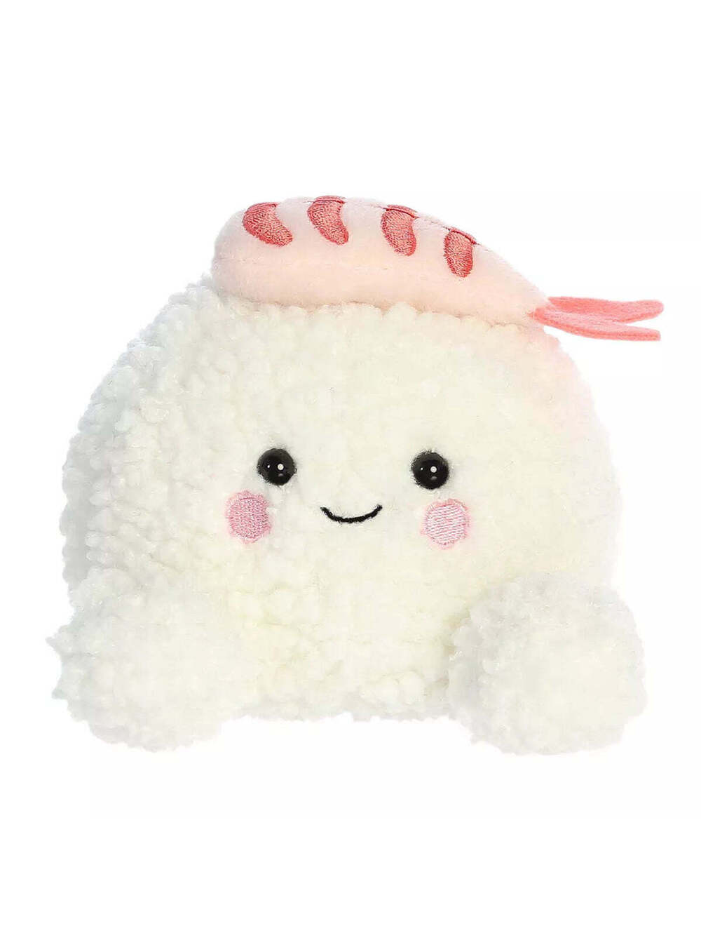 Aurora Mini Ebi Shrimp Sushi Palm Pals Adorable Stuffed Animal White 4"